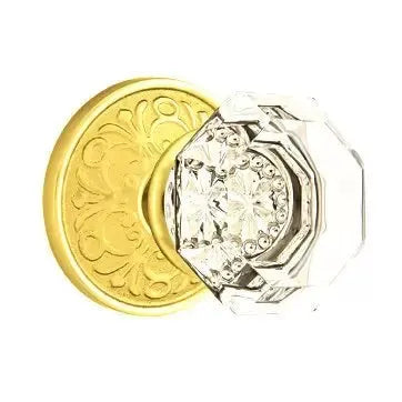 Emtek Old Town Door Knob with Lancaster Rose by Emtek