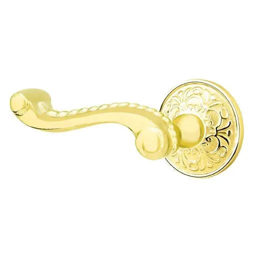Emtek Rope Lever with Lancaster Rose by Emtek