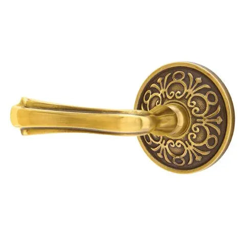 Emtek Wembley Lever with Lancaster Rose by Emtek