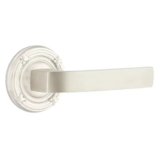 Emtek Breslin Lever with Ribbon and Reed Rose by Emtek