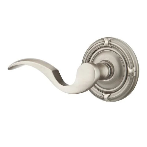 Emtek Cortina Door Lever with Ribbon and Reed Rose by Emtek