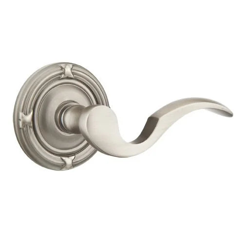 Emtek Cortina Door Lever with Ribbon and Reed Rose by Emtek