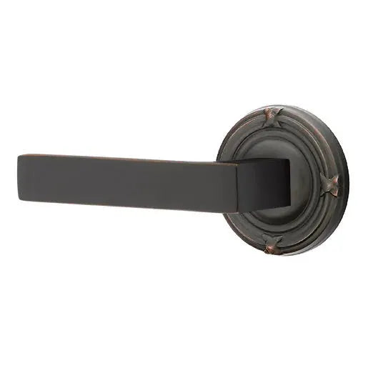 Emtek Dumont Lever with Ribbon and Reed Rose by Emtek