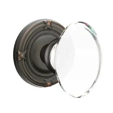 Emtek Hampton Door Knob with Ribbon and Reed Rose by Emtek