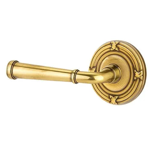 Emtek Merrimack Lever with Ribbon and Reed Rose by Emtek
