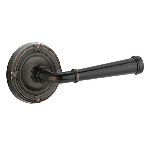 Emtek Merrimack Lever with Ribbon and Reed Rose by Emtek