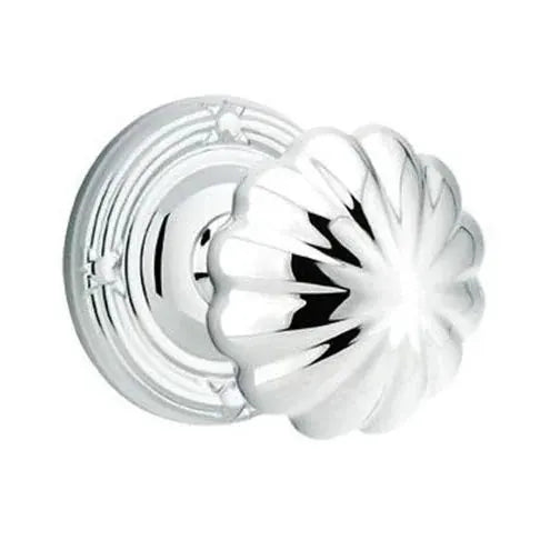Emtek Melon Door Knob with Ribbon and Reed Rose by Emtek