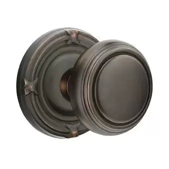 Emtek Norwich Door Knob with Ribbon and Reed Rose by Emtek