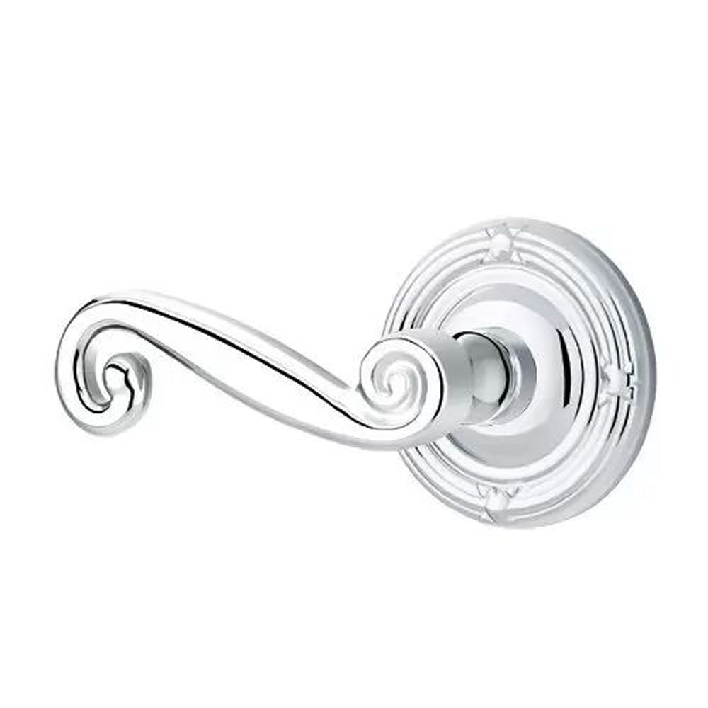 polished chrome door lever