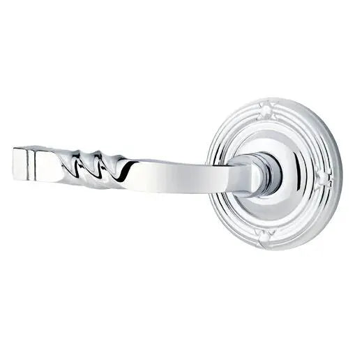Emtek Sante Fe Lever with Ribbon and Reed Rose by Emtek