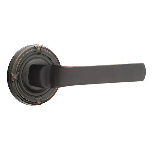Emtek Spencer Lever with Ribbon and Reed Rose by Emtek
