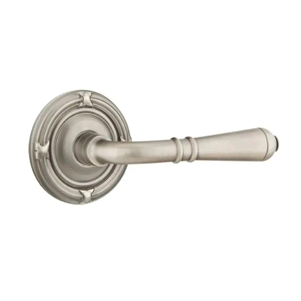 Emtek Turino Door Lever with Ribbon and Reed Rose by Emtek