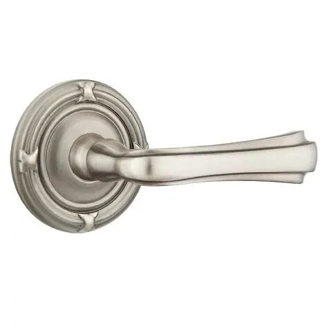 Emtek Wembley Lever with Ribbon and Reed Rose by Emtek