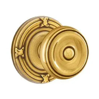 Emtek Waverly Door Knob with Ribbon and Reed Rose by Emtek