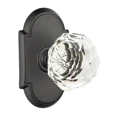 Emtek Diamond Door Knob with #8 Rose by Emtek