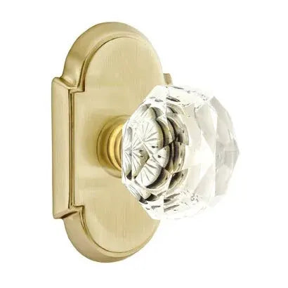 Emtek Diamond Door Knob with #8 Rose by Emtek