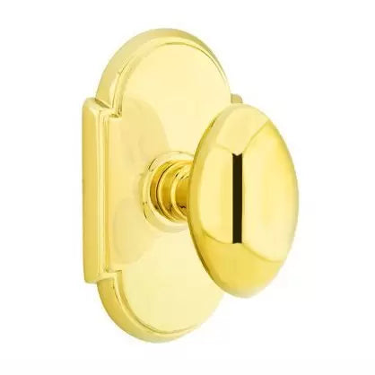 Emtek Privacy Egg Door Knob with #8 Rose by Emtek