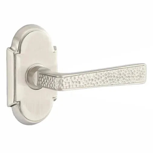 Emtek Hammered Door Lever with #8 Rose by Emtek