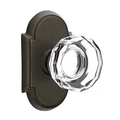 Emtek Lowell Door Knob with #8 Rose by Emtek