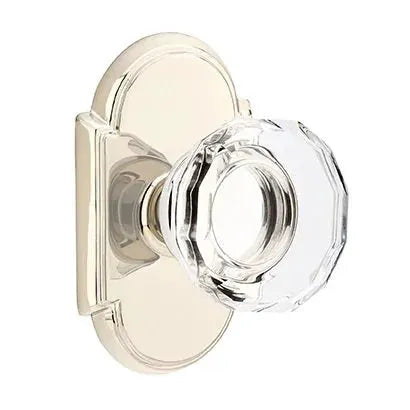 Emtek Lowell Door Knob with #8 Rose by Emtek