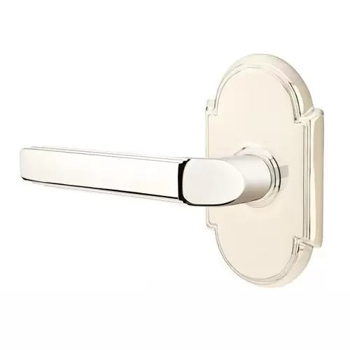 Emtek Milano Door Lever with #8 Rose by Emtek