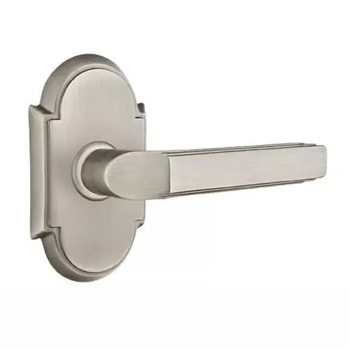 Emtek Milano Door Lever with #8 Rose by Emtek