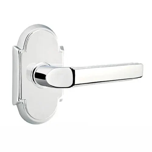 Emtek Milano Door Lever with #8 Rose by Emtek