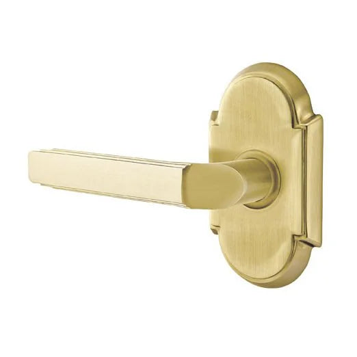 Emtek Milano Door Lever with #8 Rose by Emtek