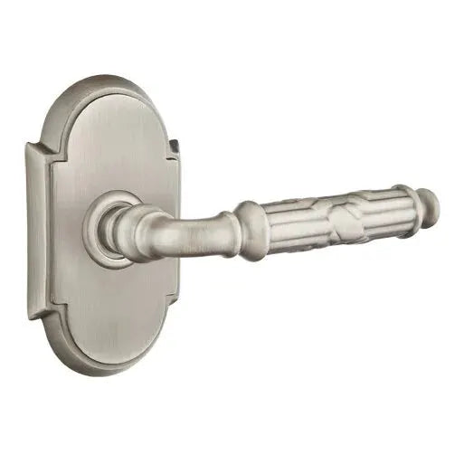 Emtek Ribbon and Reed Lever with #8 Rose by Emtek