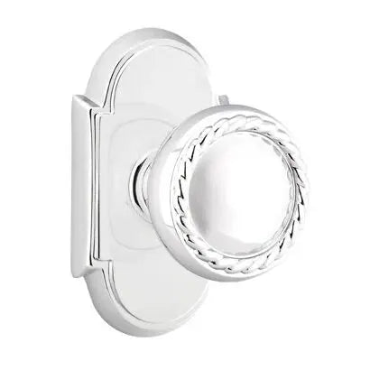 Emtek Rope Knob with #8 Rose by Emtek