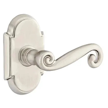 Emtek Rustic Door Lever with #8 Rose by Emtek