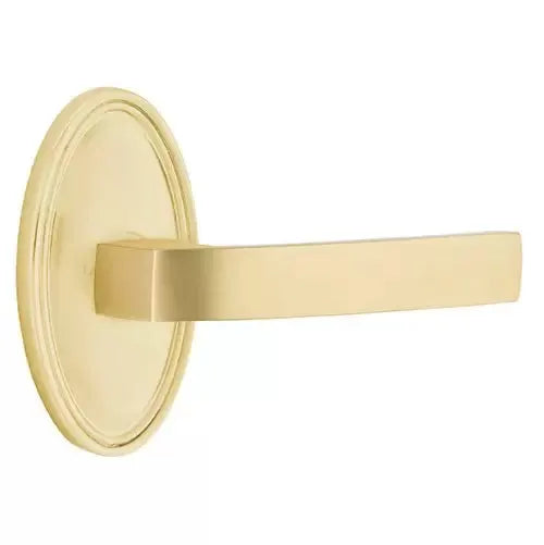 Emtek Breslin Lever with Oval Rose by Emtek