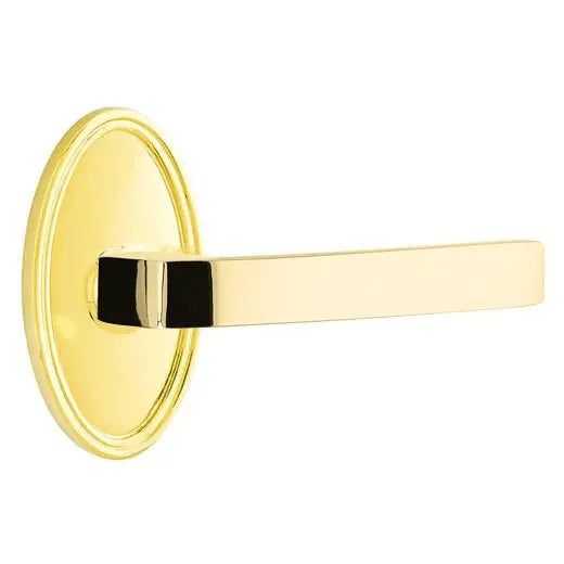 Emtek Breslin Lever with Oval Rose by Emtek