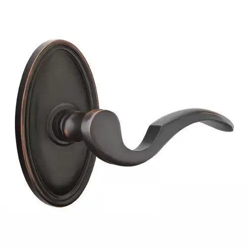 Emtek Cortina Door Lever with Oval Rose by Emtek