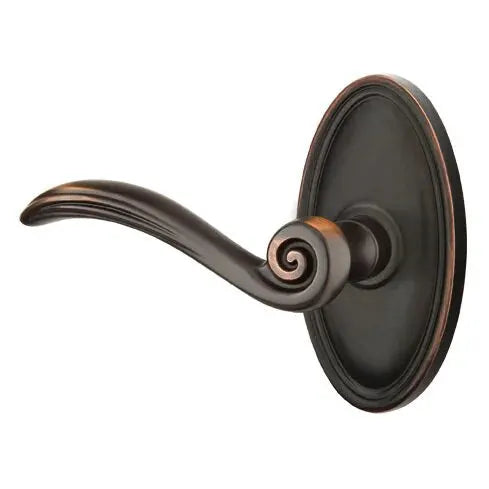 Emtek Elan Lever with Oval Rose by Emtek
