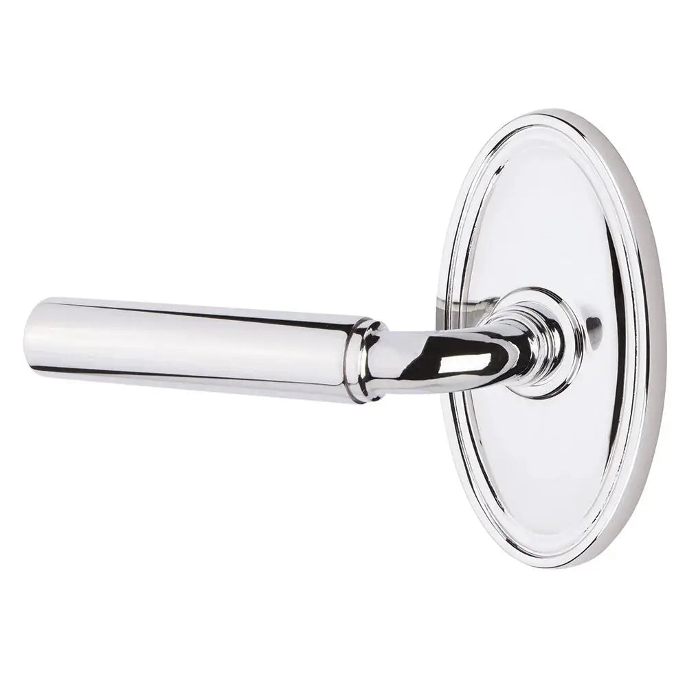 Emtek Manning Door Lever with Oval Rose by Emtek