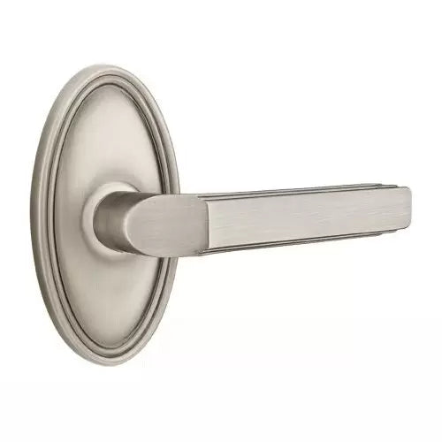 Emtek Milano Door Lever with Oval Rose by Emtek