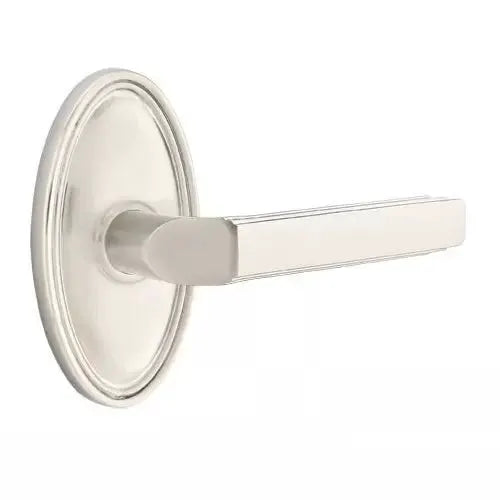 Emtek Milano Door Lever with Oval Rose by Emtek