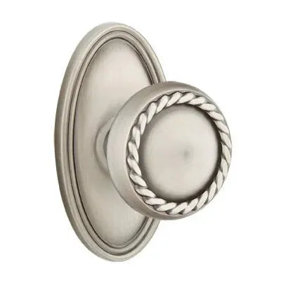 Emtek Rope Knob with Oval Rose by Emtek