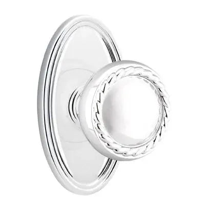 Emtek Rope Knob with Oval Rose by Emtek
