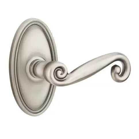 Emtek Rustic Door Lever with Oval Rose by Emtek