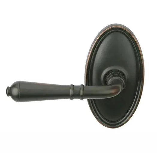 Emtek Turino Door Lever with Oval Rose by Emtek