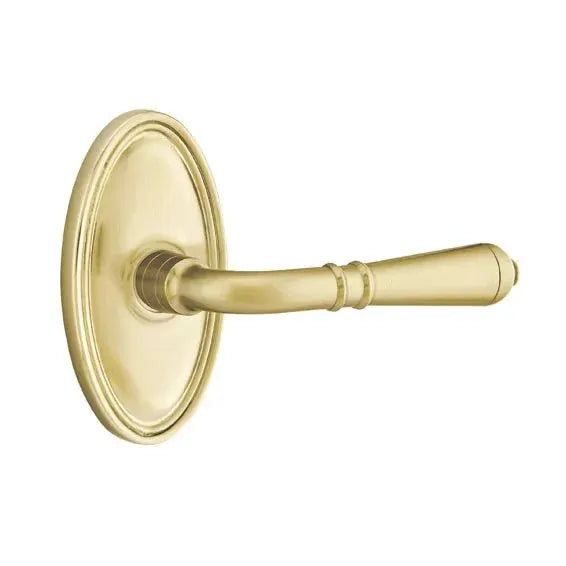 Emtek Turino Door Lever with Oval Rose by Emtek