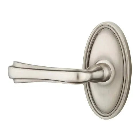 Emtek Wembley Lever with Oval Rose by Emtek