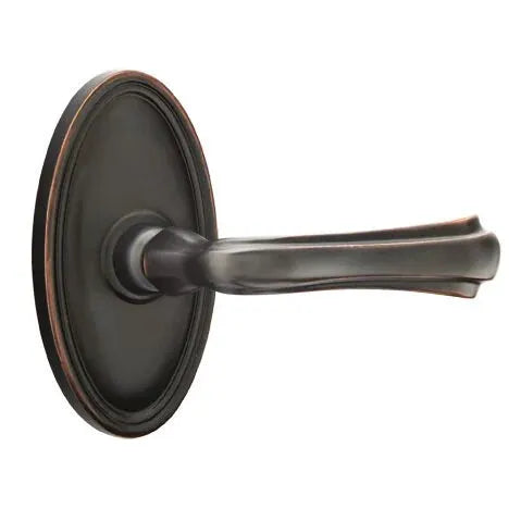 Emtek Wembley Lever with Oval Rose by Emtek
