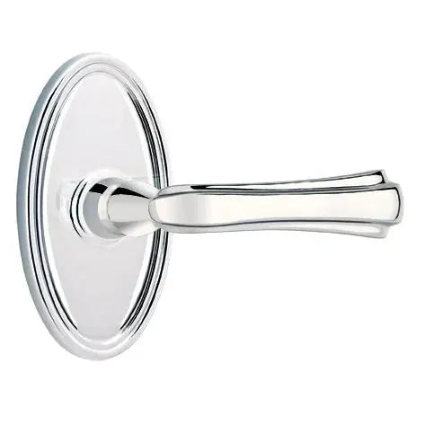 Emtek Wembley Lever with Oval Rose by Emtek