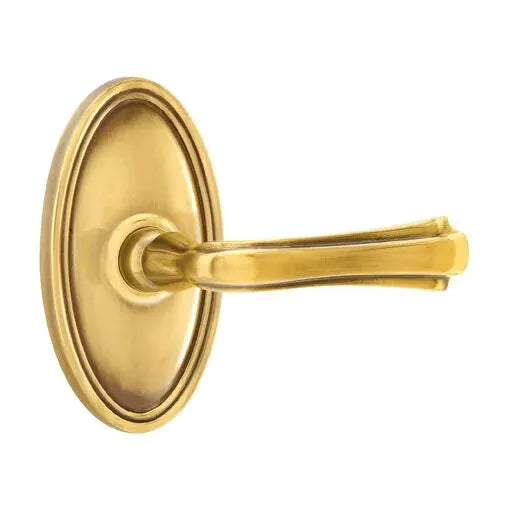 Emtek Wembley Lever with Oval Rose by Emtek
