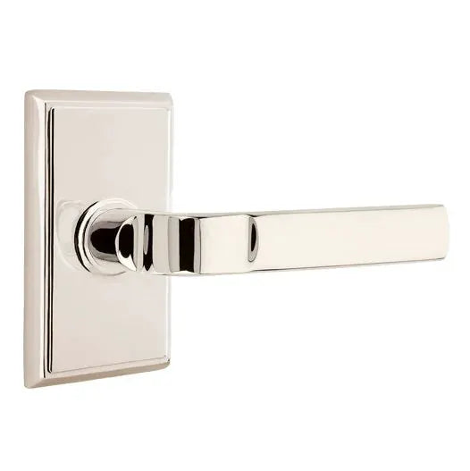 Emtek Aston Lever with Rectangular Rose by Emtek