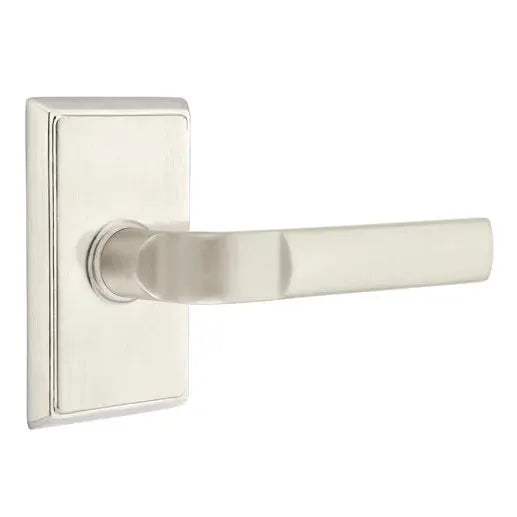 Emtek Aston Lever with Rectangular Rose by Emtek