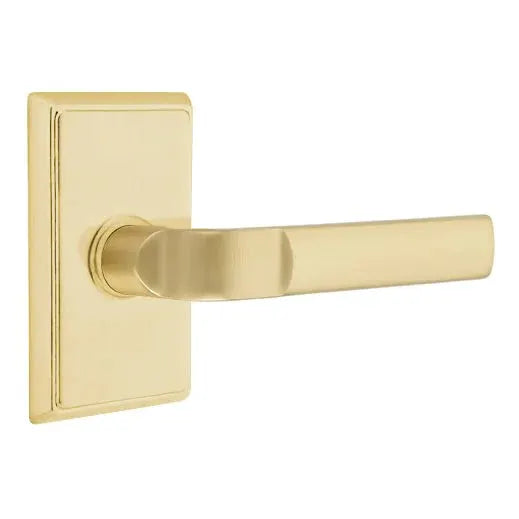 Emtek Aston Lever with Rectangular Rose by Emtek